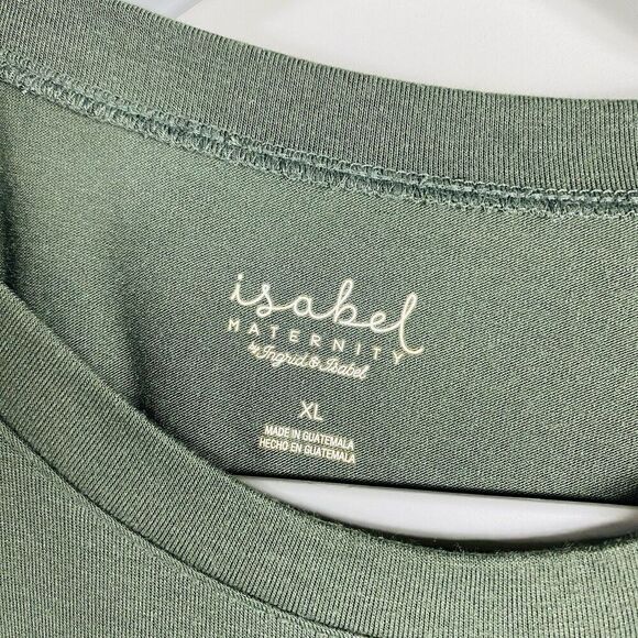 Isabel Maternity Size XL I've Got You Babe Graphic Tee T-Shirt Top Green - Picture 3 of 4